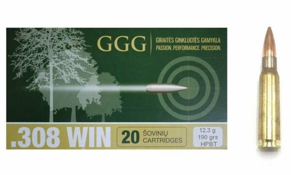 308 WIN GGG ogive Sierra 175gr X20