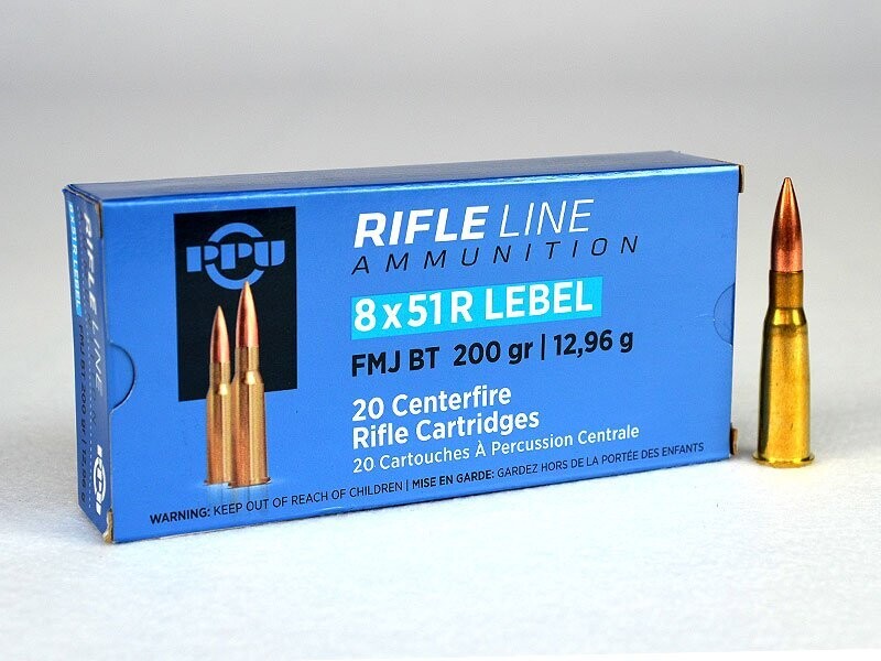 8X51 R LEBEL PPU FMJ BT 200gr X20