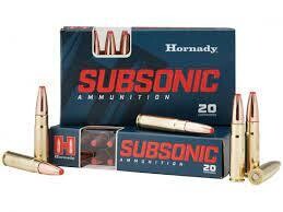 300 BLACKOUT HORNADY SUB-X 190gr X20