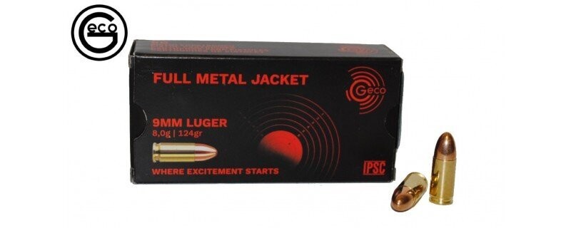 9X19 GECO FMJ 124gr X50