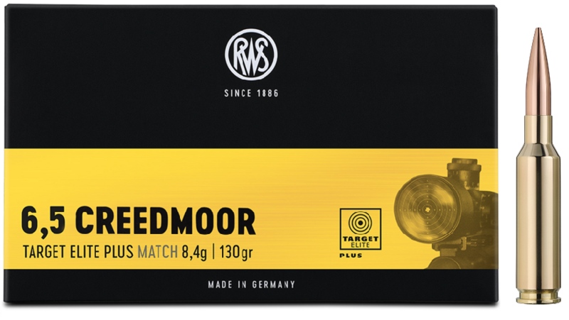 6.5 CREEDMOOR RWS TARGET ELITE PLUS