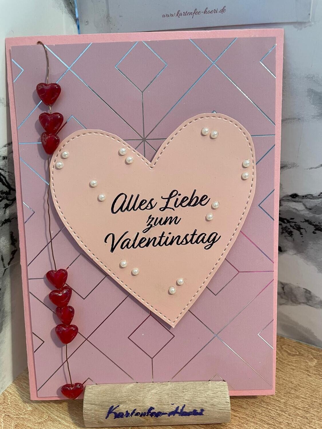 Karte zum Valentinstag