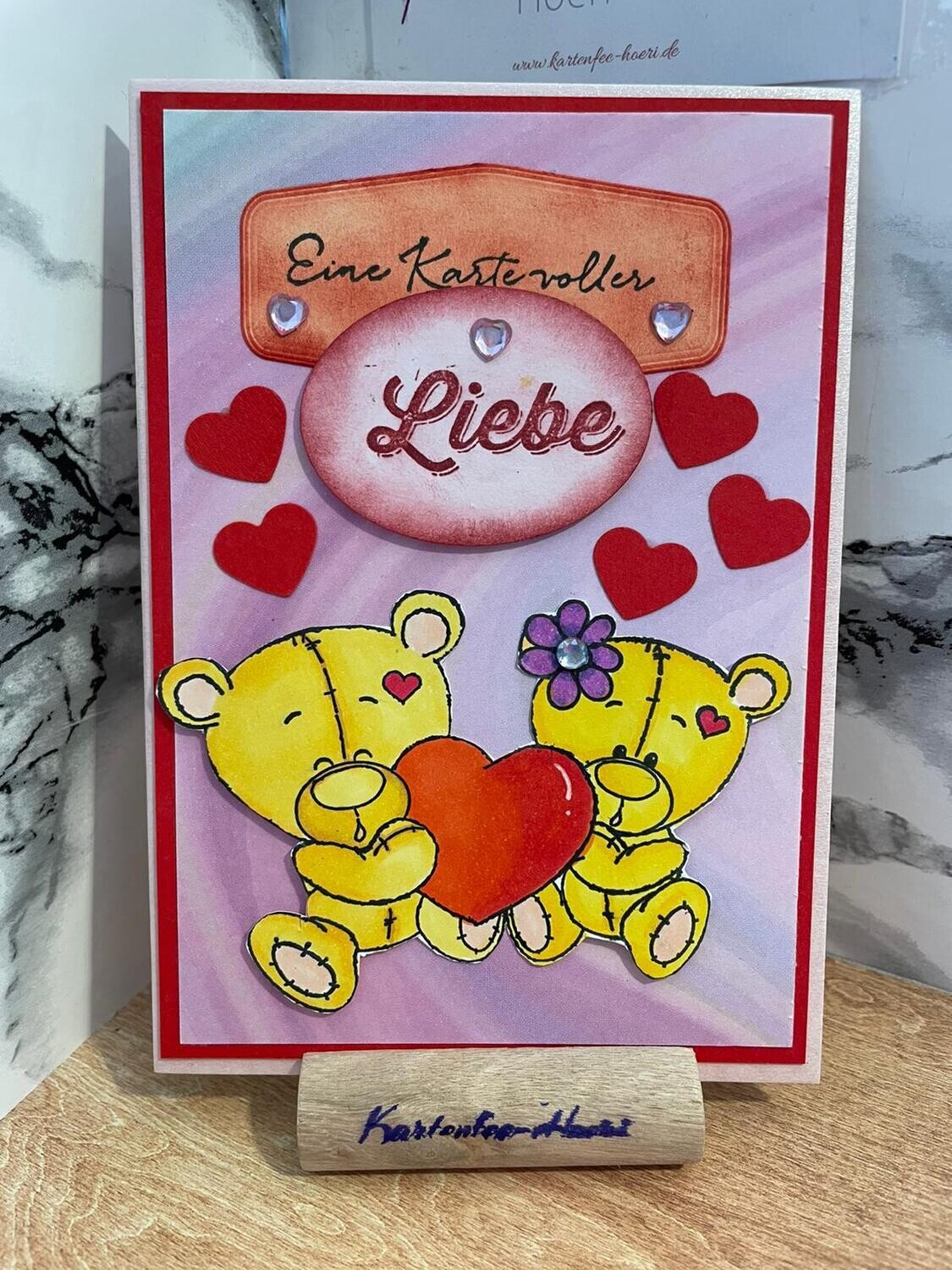 Karte zum Valentinstag