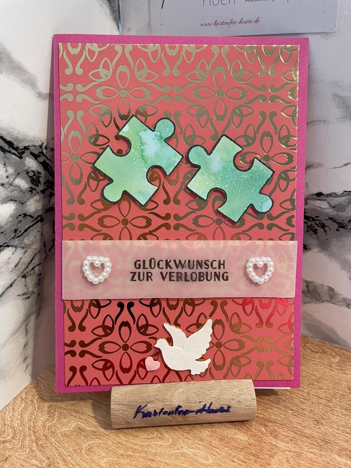 Karte zur Verlobung