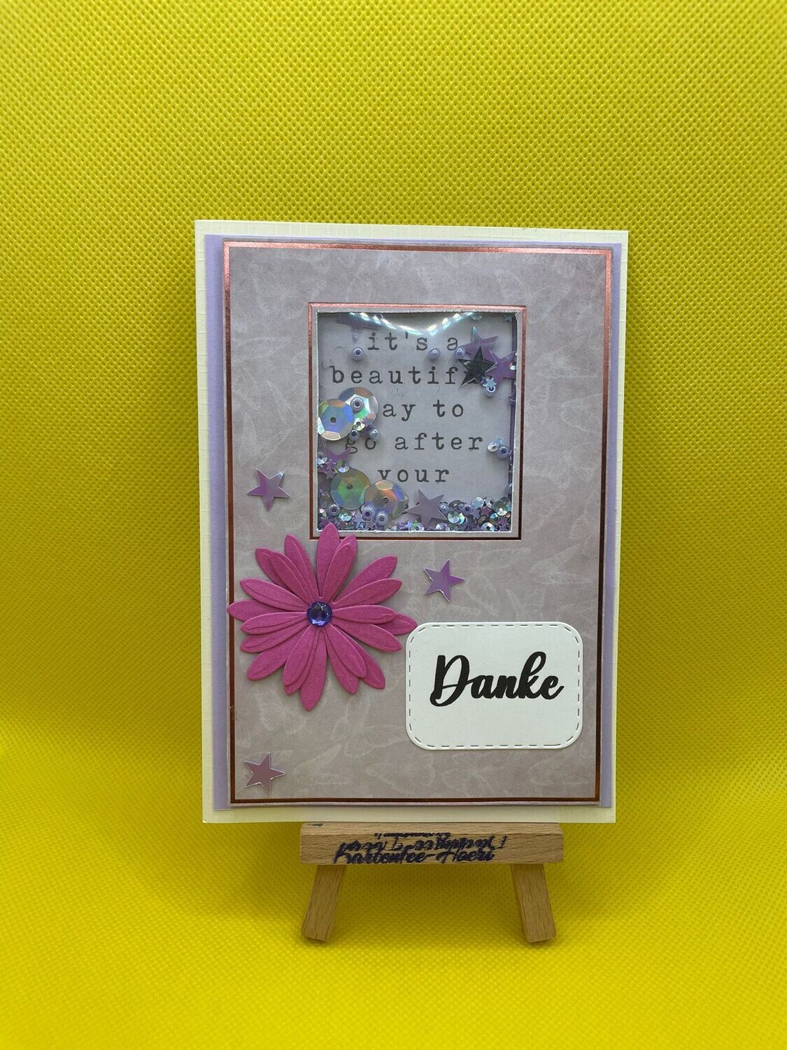Schüttelkarte "Danke"