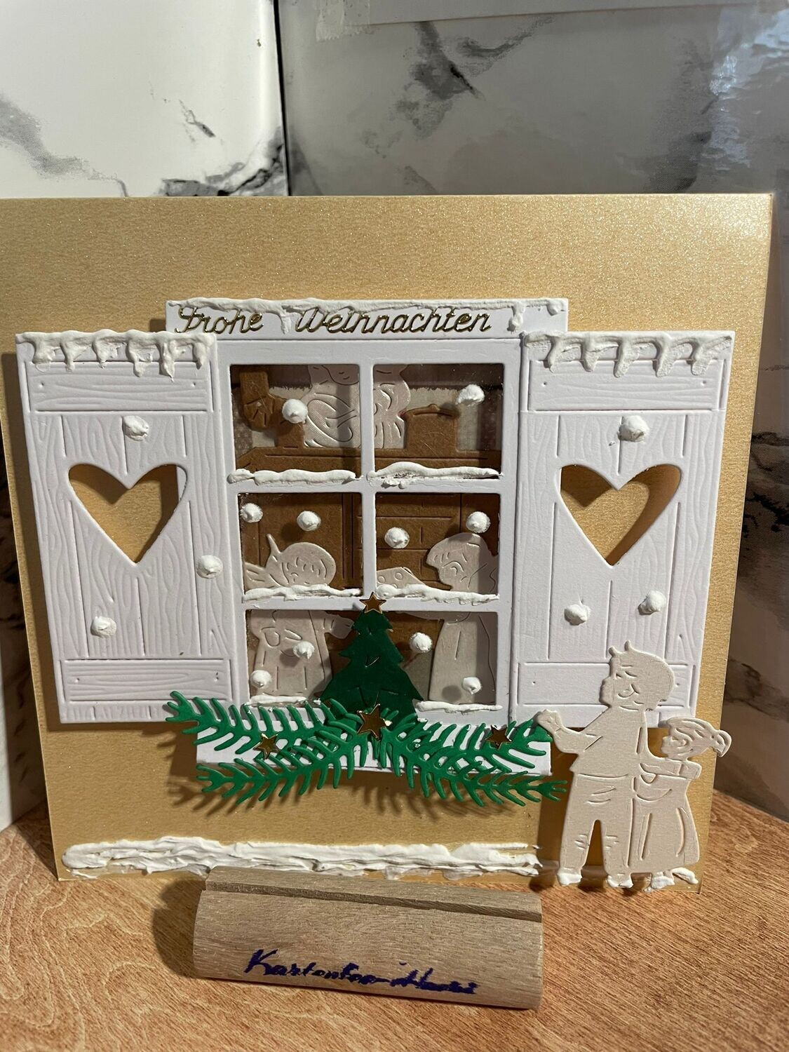 Weihnachts-Fensterkarte