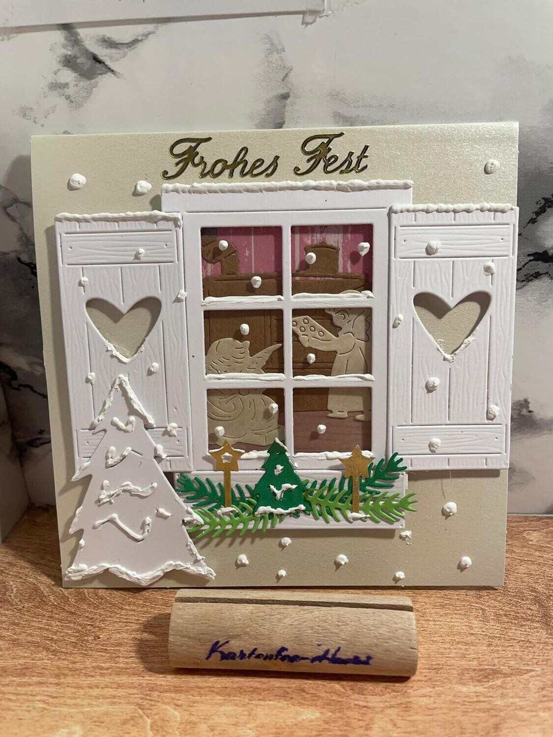 Weihnachts-Fensterkarte