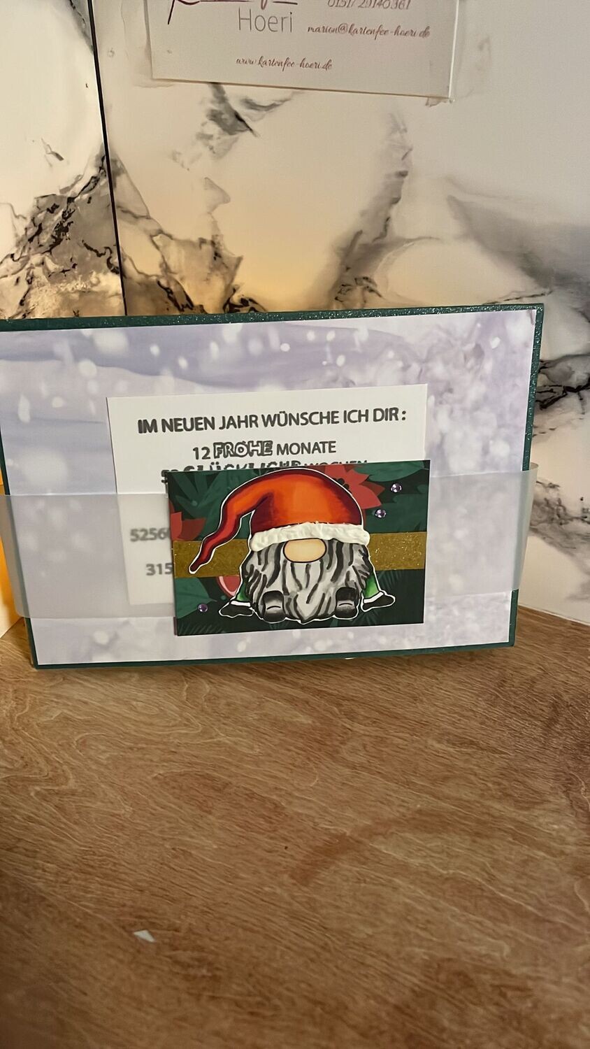 Weihnachts-Treppenkarte