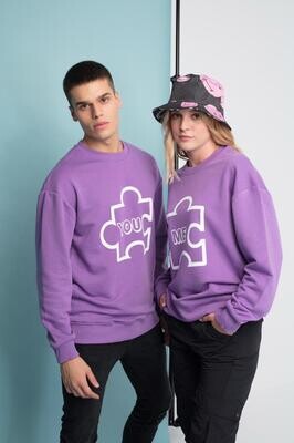 Purple couples sweatshirts