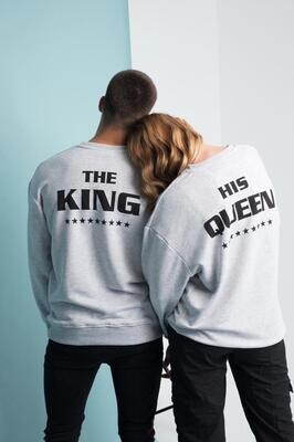 King &amp; Queen couples sweatshirts