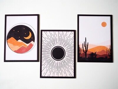 Sun &amp; Desert Poster Set