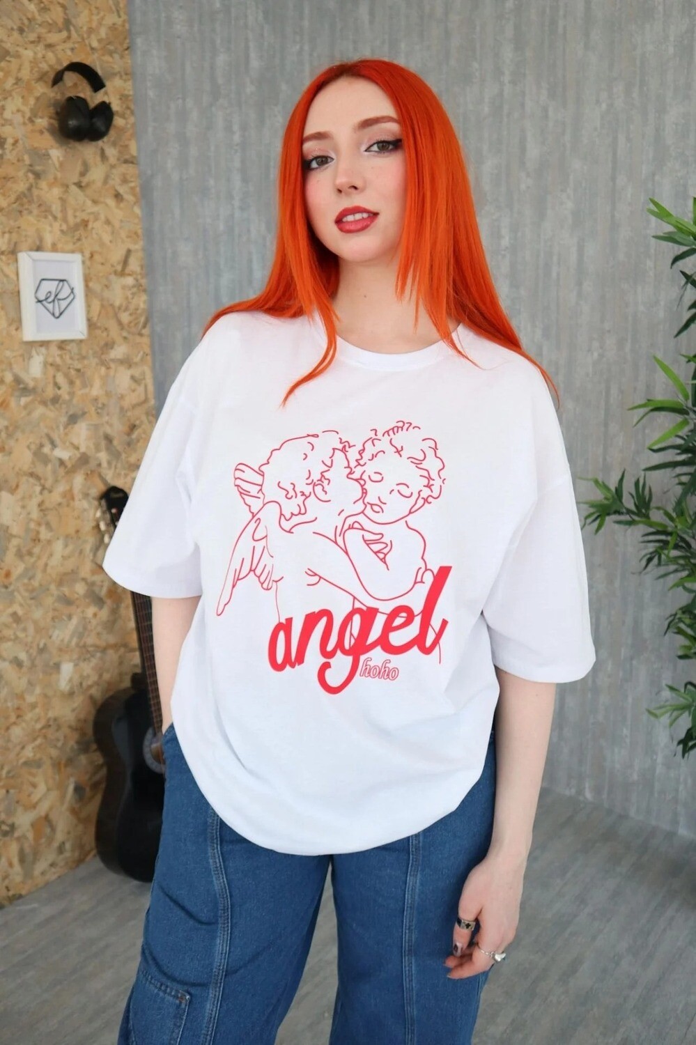 White Angel Oversized Tshirt