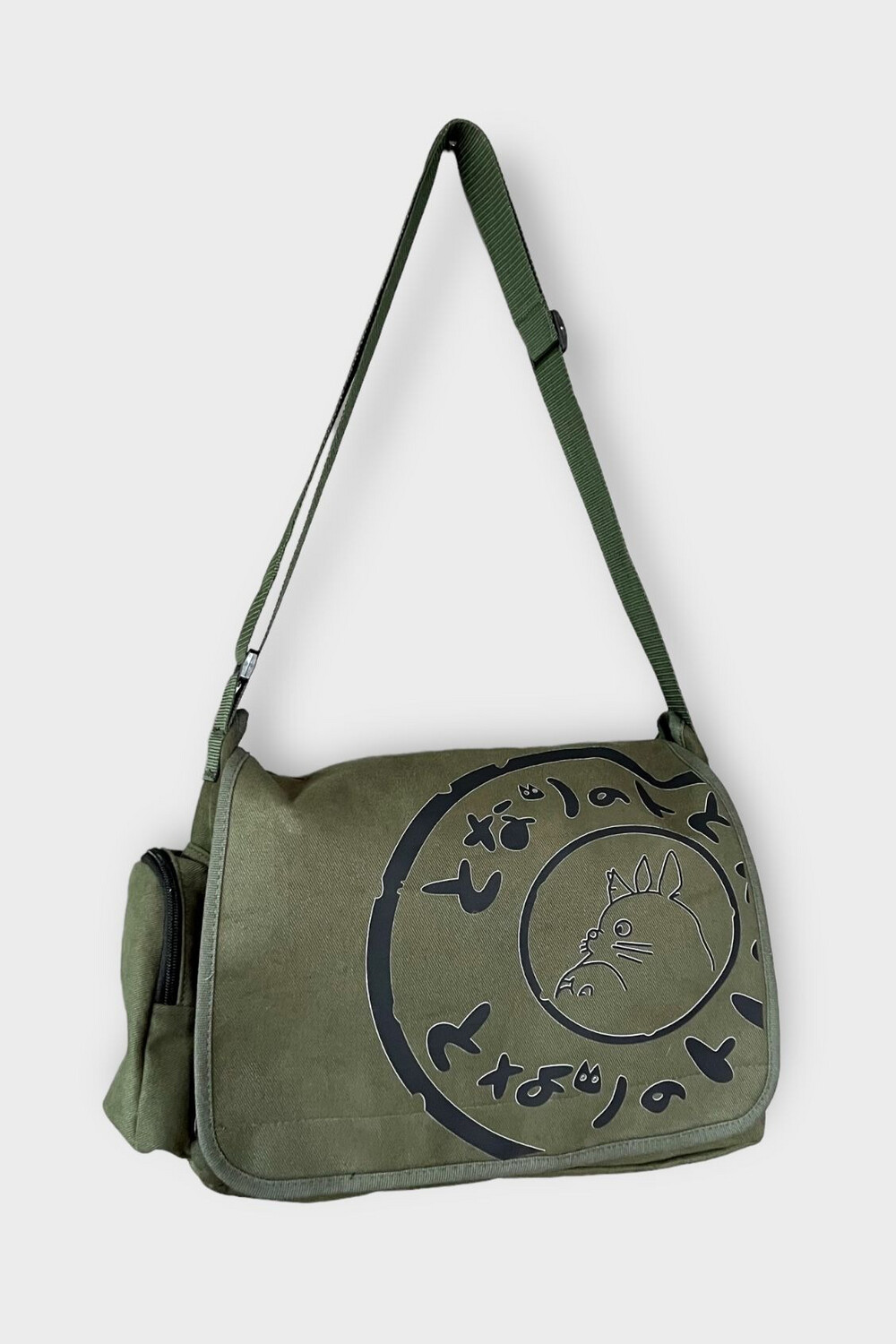 Khaki Totoro Messenger Bag