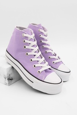 Basic Lilac High Platform Shoes