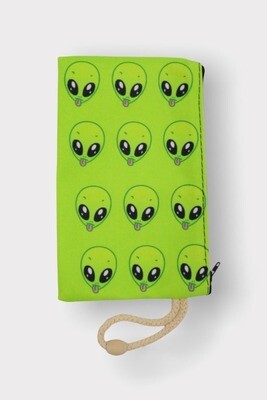Green Alien Pencil Case