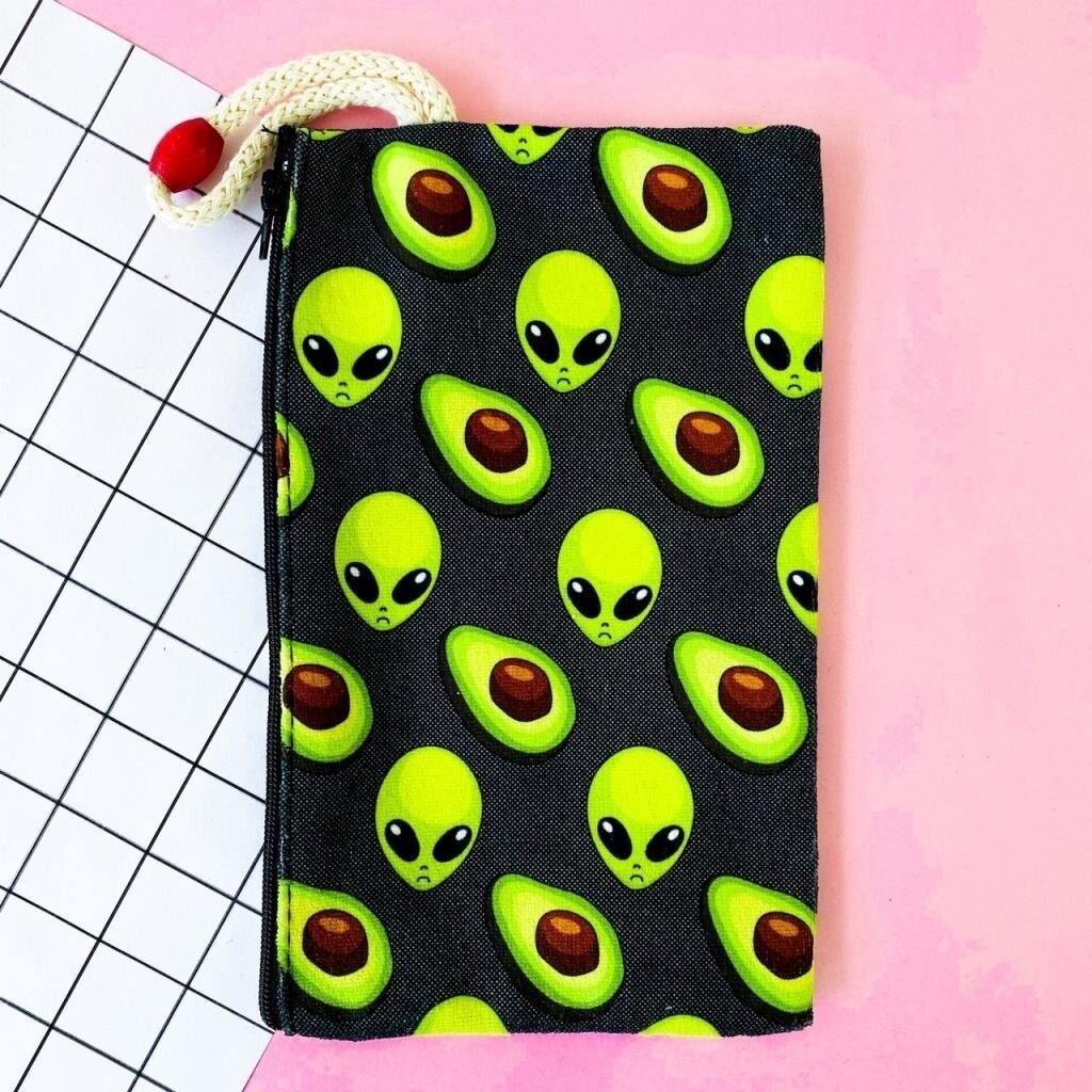 Avocado Alien Pencil Case