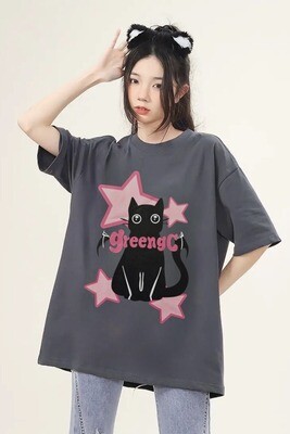 Fumed Unisex Greengc Cat T-Shirt