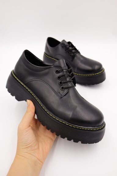 Matte Quad Platform Lolita Shoes, Size: 37