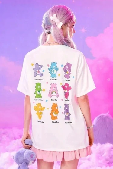 Bears Back Printed Oversized Unisex Tshirt