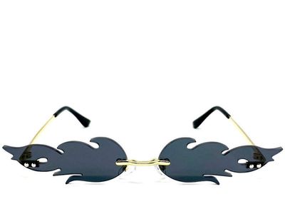 Black Color Flame Sunglasses