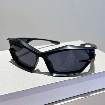 Black Framed Futuristic Sunglasses