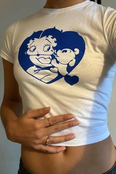 Betty Boop Dog Crop Top
