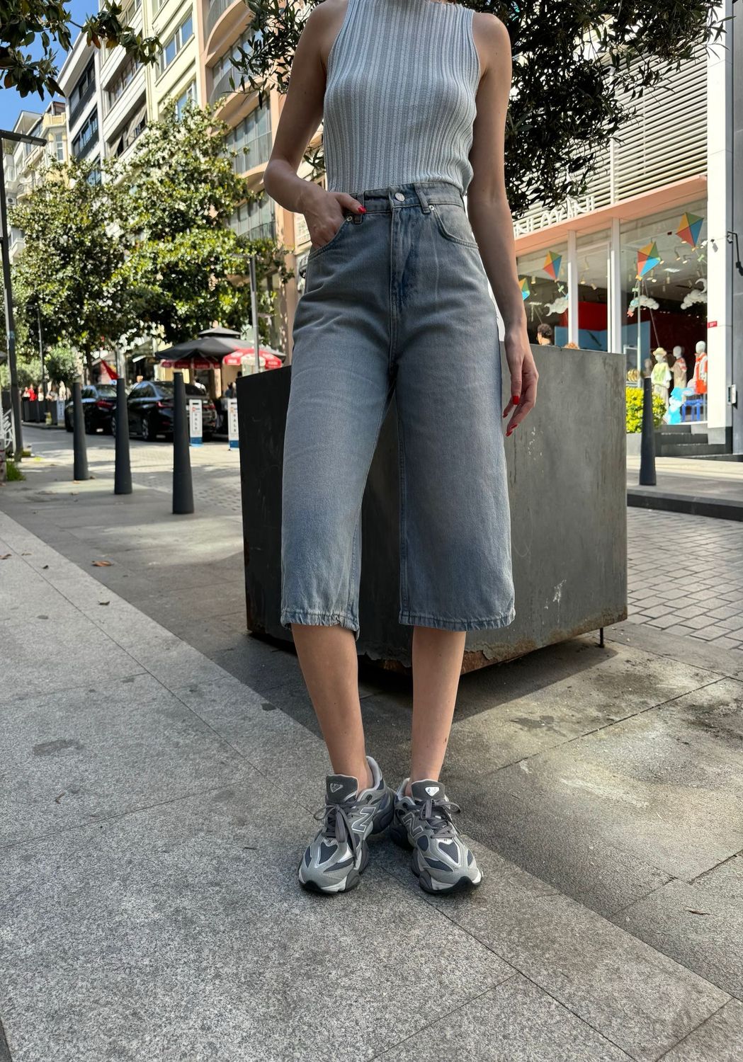 Tinted Blue Unisex Jorts