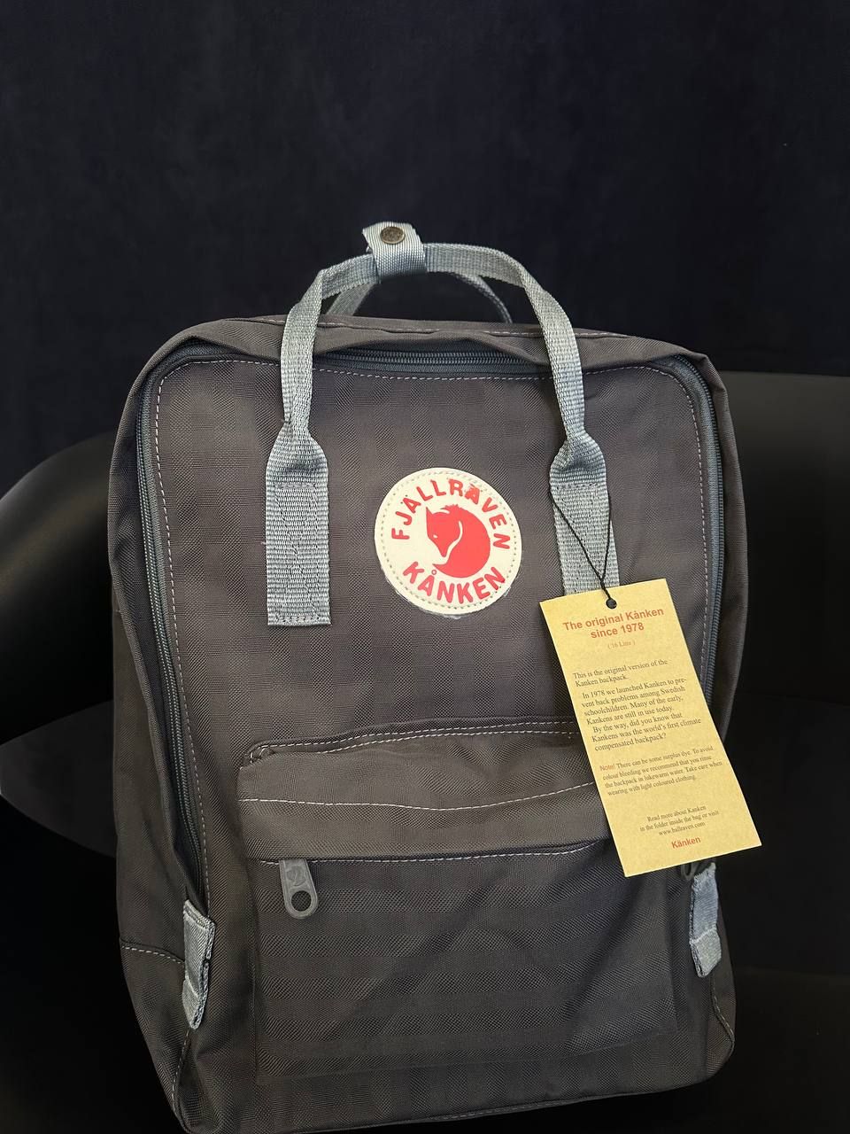 Dark Gray Classic Kanken Backpack