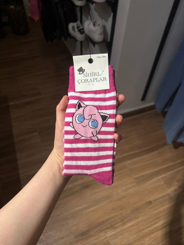 Jigglypuff Striped Socks