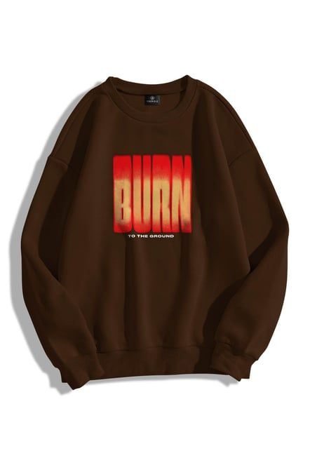 Burn Extra Oversized Unisex Sweatshirt