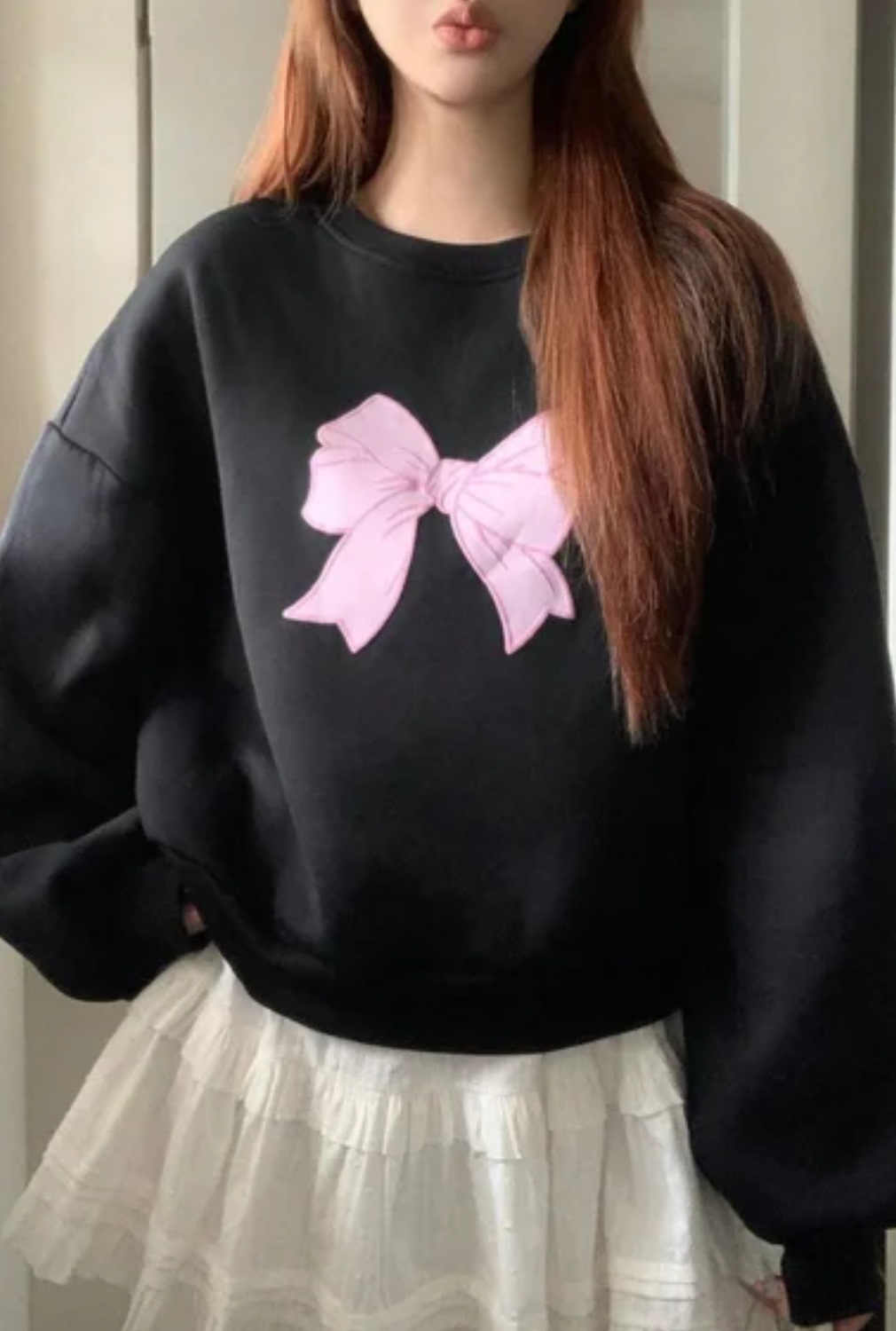 Black Bow Sweatshirt