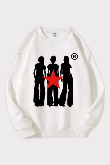 Y2K Star Girls Sweatshirt