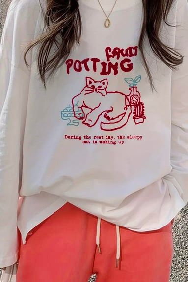 White Cat Potting Unisex Shirt