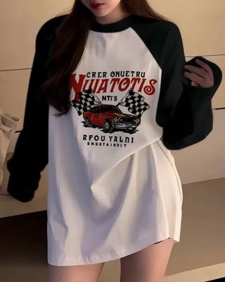 Racing Car Raglan Unisex Shirt