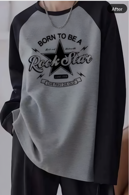 Born to Be a Rockstar Raglan Unisex Shirt