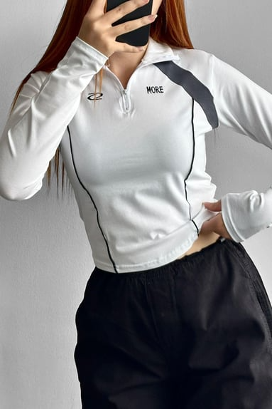 Whitz More Long Sleeve Crop Blouse