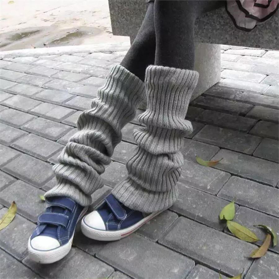 Gray Basic Leg Warmers