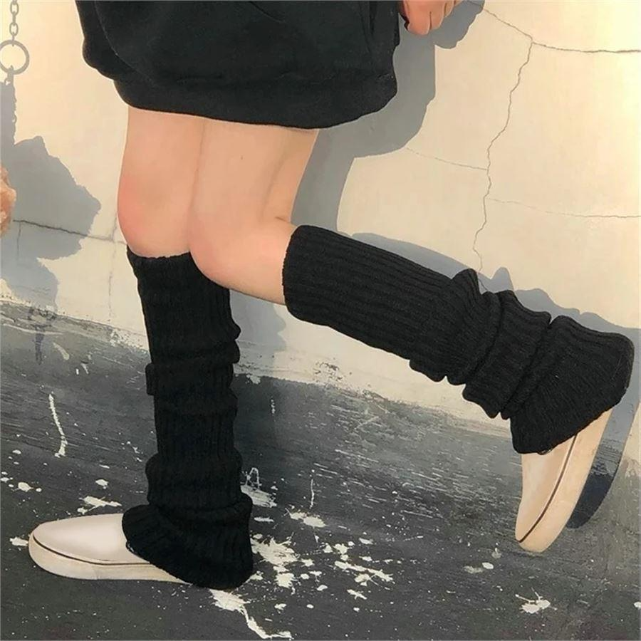 Black Basic Leg Warmers