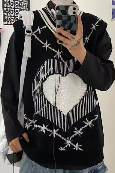 Gothic Heart Unisex Sweater Vest
