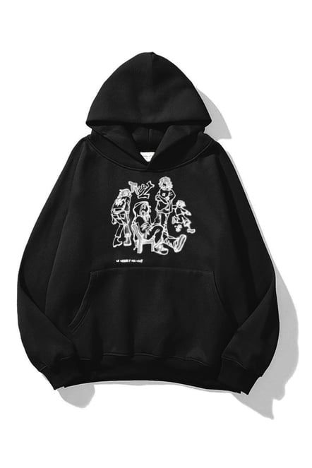 Black TYYZ Extra Oversized Unisex Hoodie