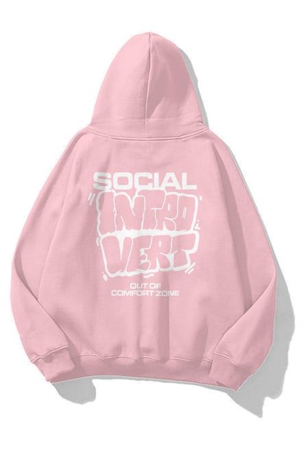 Social Introvert Oversized Unisex Hoodie
