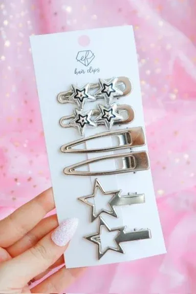 Stars 3 Hair Clips Set B