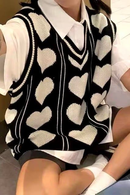 Hearts Collage Unisex Sweater Vest