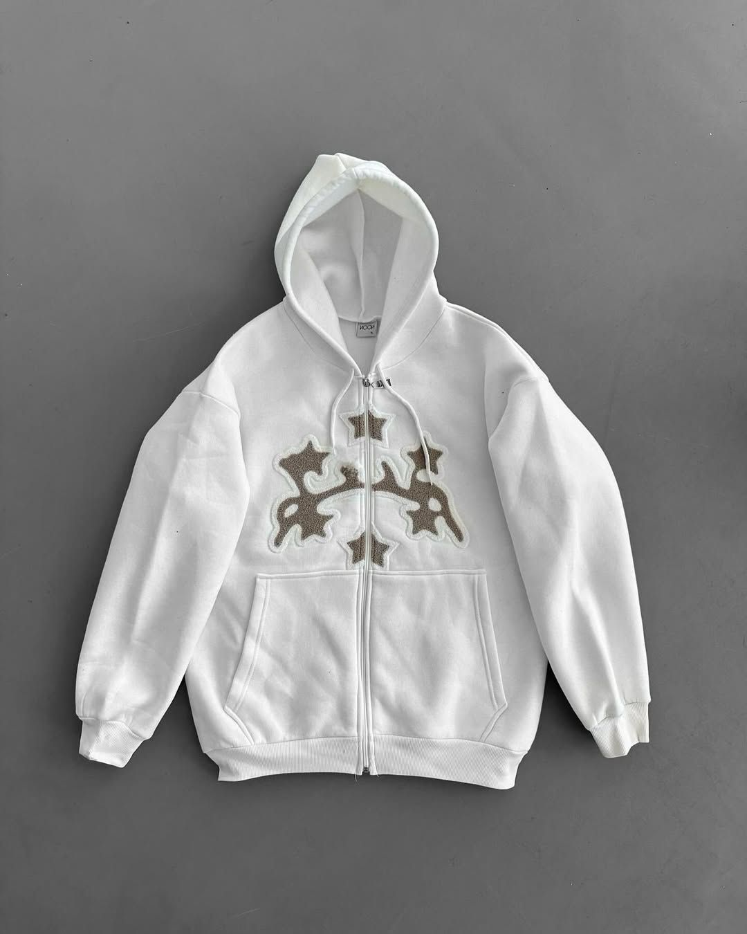 Embroidered Thick Hooded Unisex Sweatshirt