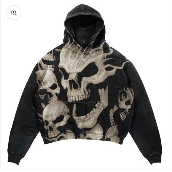 Gothic Screaming Skulls Unisex Hoodie