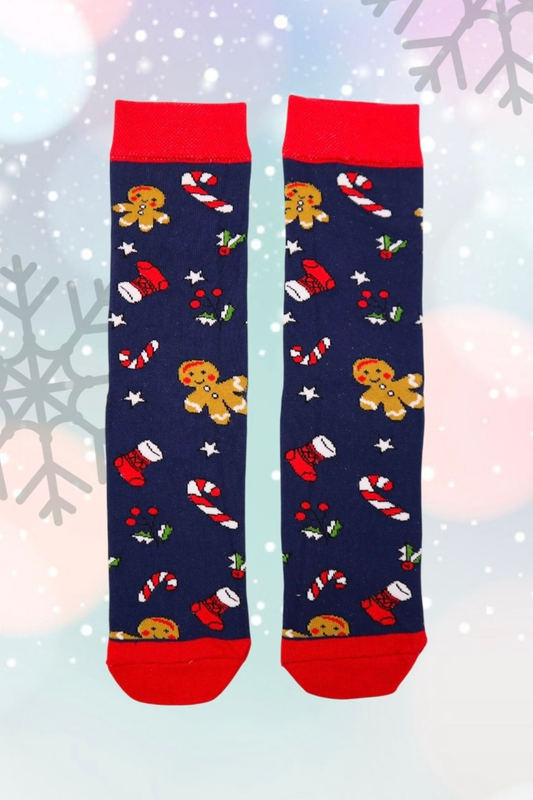 Navy Blue Candies Socks