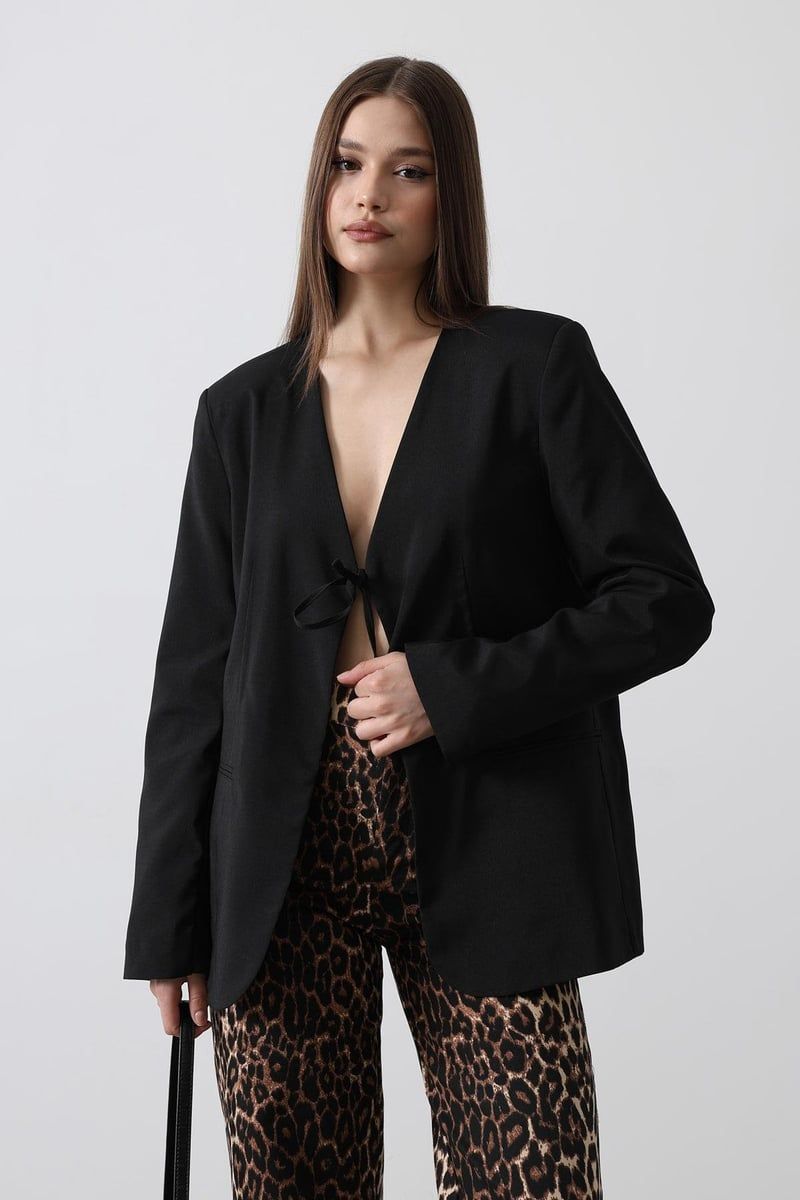 Black Bow Blazer