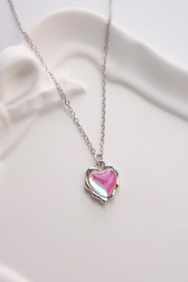 Pink Heart Necklace