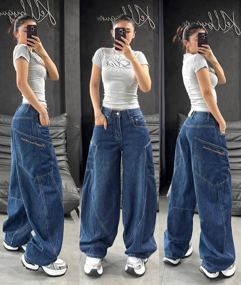 Baggy Blue Streetwear Jeans