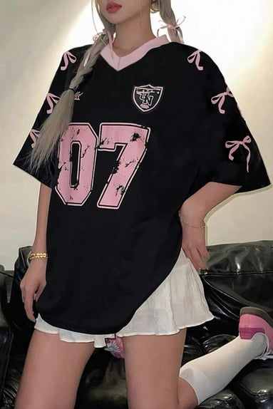 07 Ribbon Ballet Oversize T-Shirt